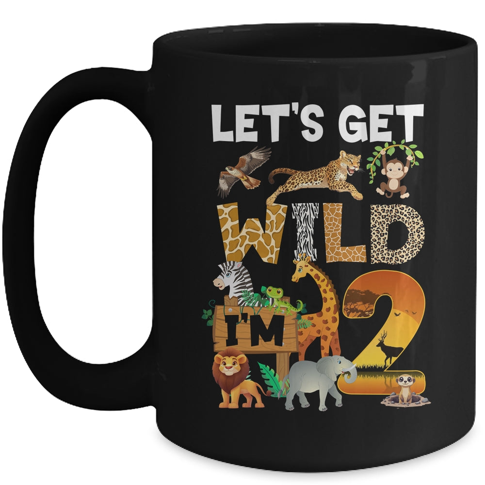 2 Year Old Zoo Birthday Safari Jungle Animal 2nd Bday Mug | siriusteestore