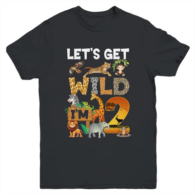 2 Year Old Zoo Birthday Safari Jungle Animal 2nd Bday Youth Shirt | siriusteestore