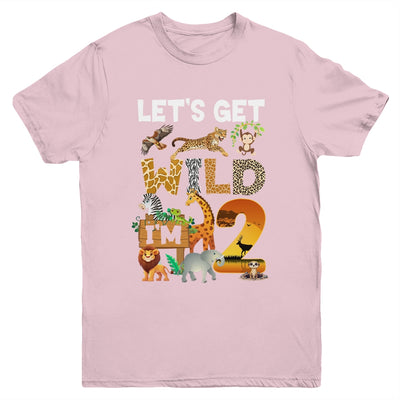 2 Year Old Zoo Birthday Safari Jungle Animal 2nd Bday Youth Shirt | siriusteestore