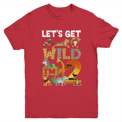 2 Year Old Zoo Birthday Safari Jungle Animal 2nd Bday Youth Shirt | siriusteestore