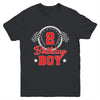 2nd Birthday Boy Race Car Birthday Racing Car Flag Youth Shirt | siriusteestore