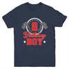 2nd Birthday Boy Race Car Birthday Racing Car Flag Youth Shirt | siriusteestore
