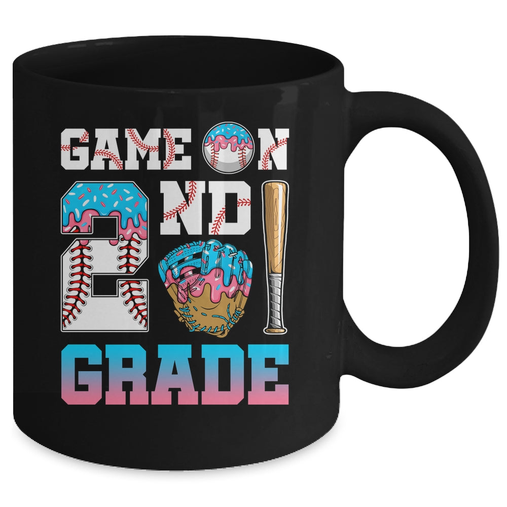 2nd Grade Back To School Baseball Drip Ice Cream Game On Mug | siriusteestore