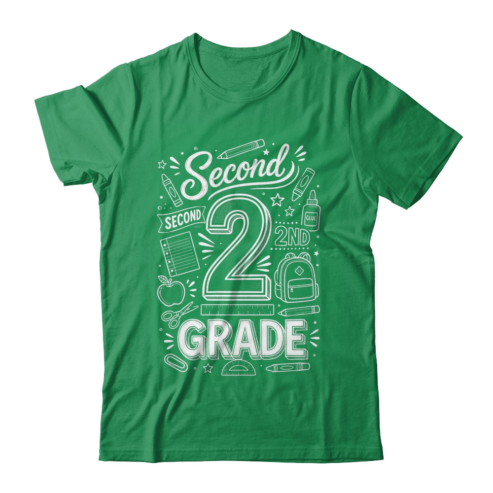 2nd Grade For Boys Back To School First Day Second Grade Shirt & Hoodie | siriusteestore