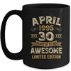 30 Years Awesome Vintage April 1995 30th Birthday Mug | siriusteestore