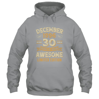 30 Years Awesome Vintage December 1996 30th Birthday Shirt & Hoodie | siriusteestore