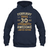 30 Years Awesome Vintage February 1995 30th Birthday Shirt & Hoodie | siriusteestore