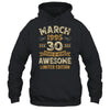 30 Years Awesome Vintage March 1995 30th Birthday Shirt & Hoodie | siriusteestore