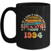 30 Years Old Awesome Since December 1994 30th Birthday Groovy Mug | siriusteestore