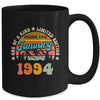 30 Years Old Awesome Since January 1994 30th Birthday Groovy Mug | siriusteestore