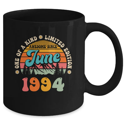 30 Years Old Awesome Since June 1994 30th Birthday Groovy Mug | siriusteestore