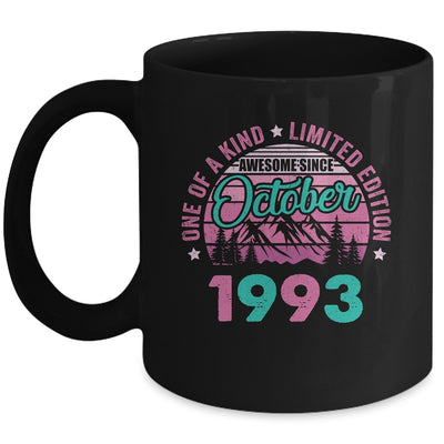 30 Years Old Awesome Since October 1993 30th Birthday Women Mug | siriusteestore