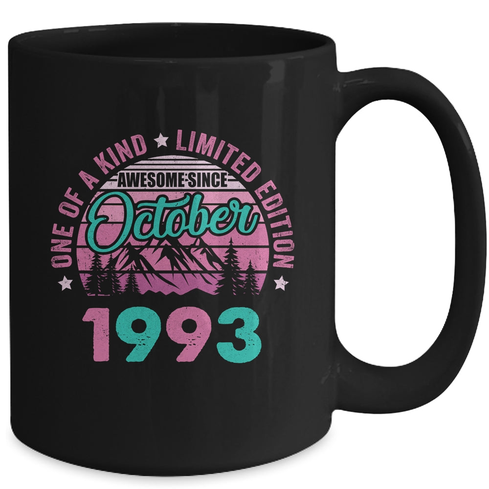 30 Years Old Awesome Since October 1993 30th Birthday Women Mug | siriusteestore