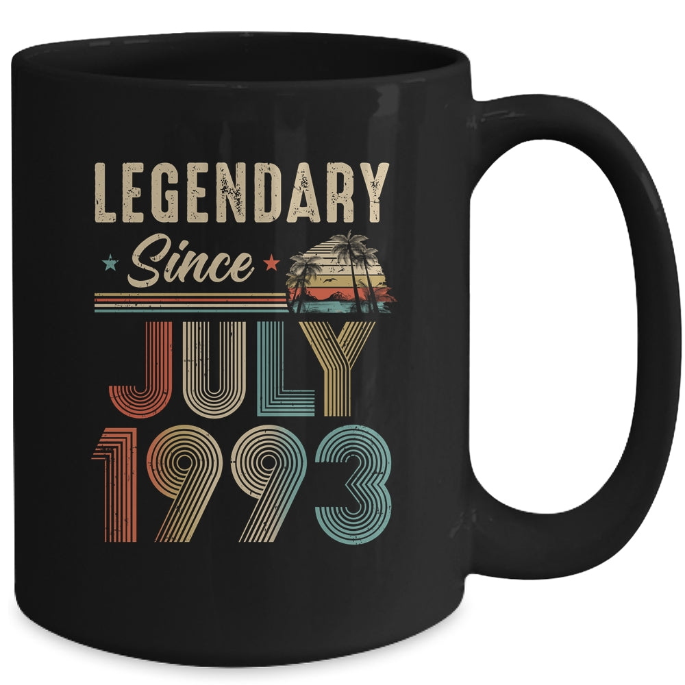 30 Years Old Legendary Since July 1993 30th Birthday Mug | siriusteestore