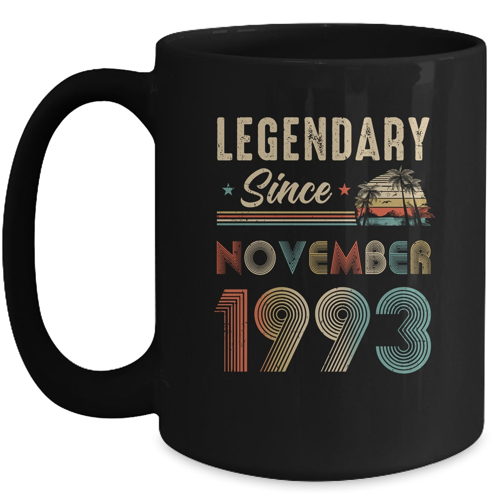 30 Years Old Legendary Since November 1993 30th Birthday Mug | siriusteestore