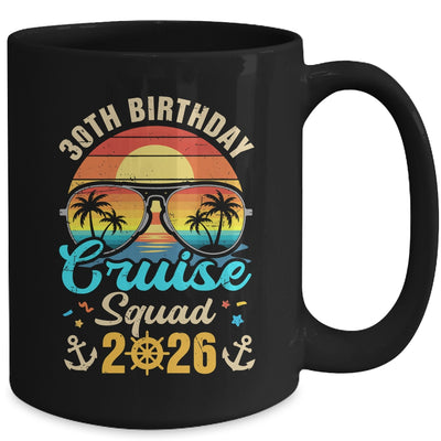 30th Birthday Cruise Squad 2026 Matching Party Vacation Mug | siriusteestore