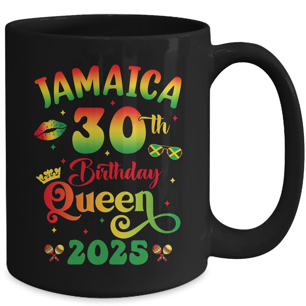 30th Birthday Queen Jamaica Girl Matching Party 2025 Mug | siriusteestore