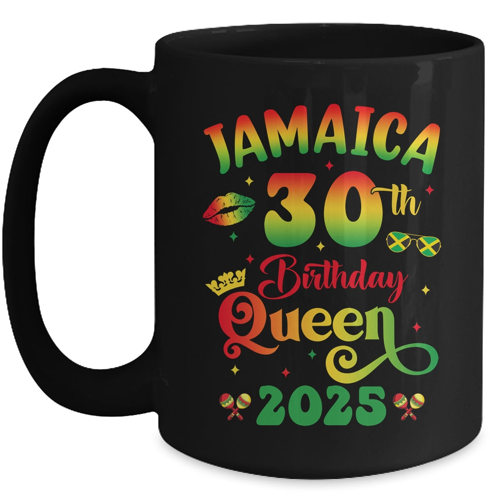 30th Birthday Queen Jamaica Girl Matching Party 2025 Mug | siriusteestore