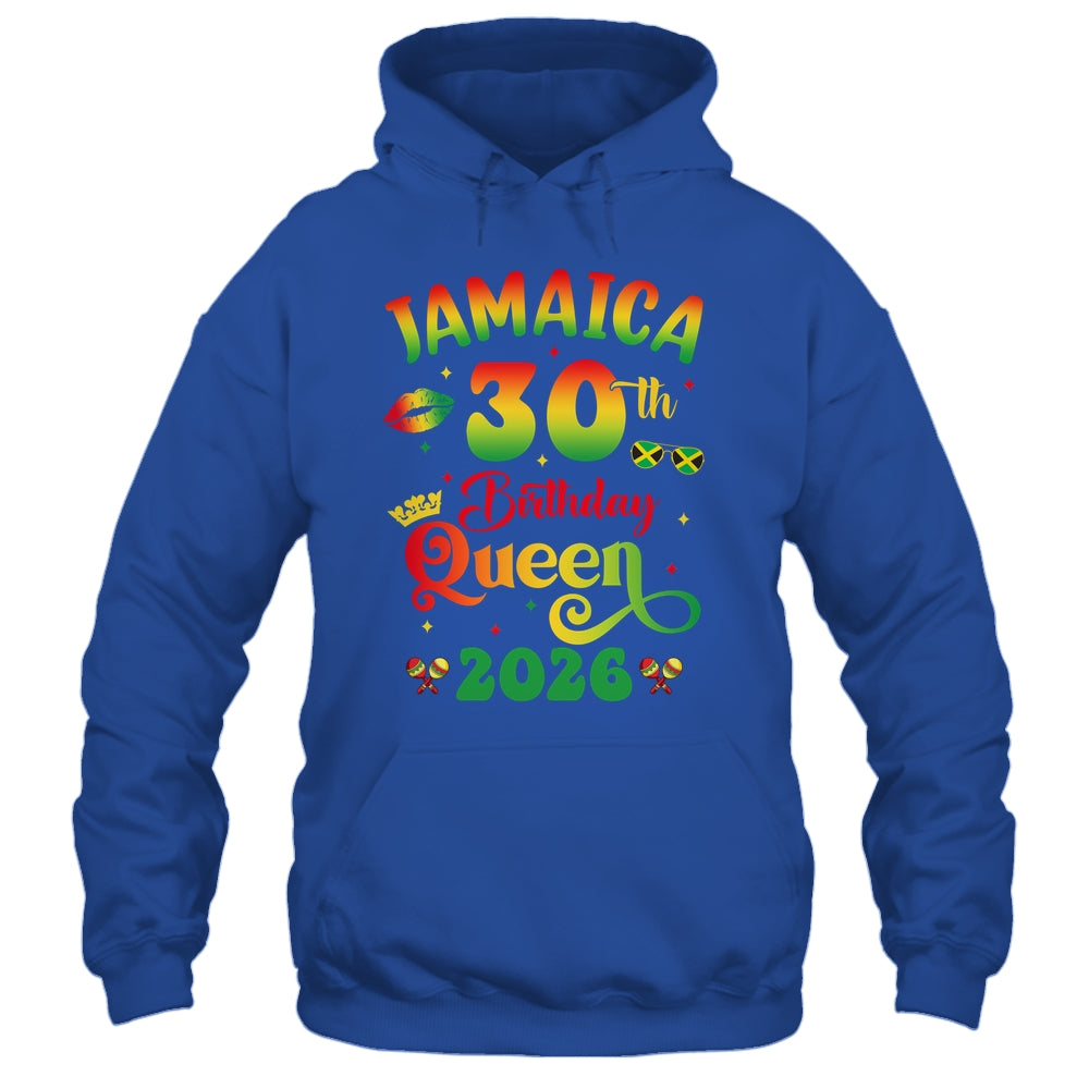 30th Birthday Queen Jamaica Girl Matching Party 2026 Shirt & Tank Top | siriusteestore