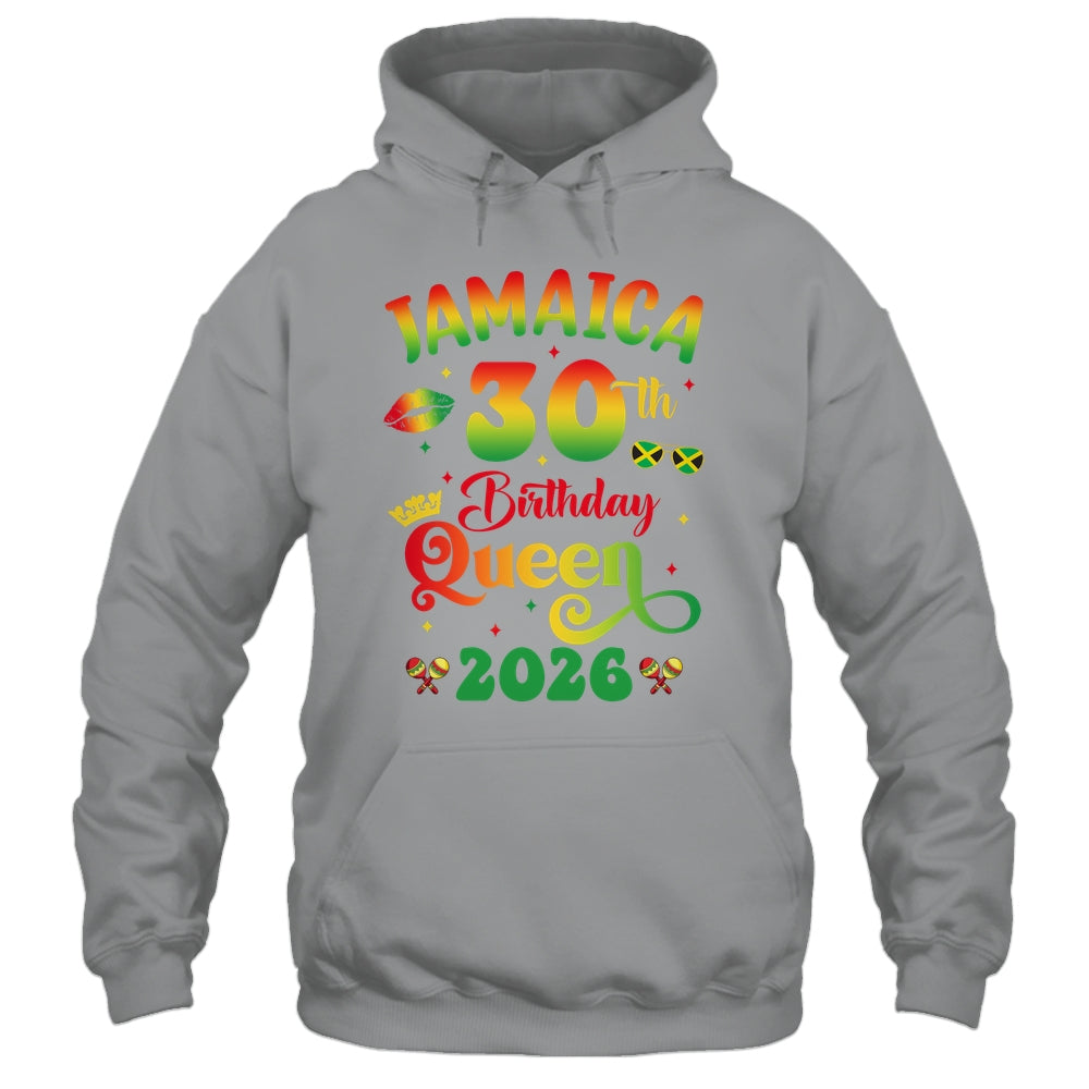 30th Birthday Queen Jamaica Girl Matching Party 2026 Shirt & Tank Top | siriusteestore