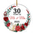 30th Wedding Anniversary Ornament Married 30 Years As Mr and Mrs For Couples Christmas Husband Wife Wedding Gift Holiday Decoration Christmas Tree Ornament | siriusteestore