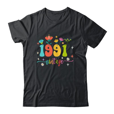32 Years Old Vintage 1991 32nd Birthday Tee Wildflower Shirt & Tank Top | siriusteestore
