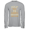 35 Years Awesome Vintage July 1990 35th Birthday Shirt & Hoodie | siriusteestore