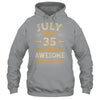 35 Years Awesome Vintage July 1990 35th Birthday Shirt & Hoodie | siriusteestore