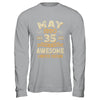 35 Years Awesome Vintage May 1990 35th Birthday Shirt & Hoodie | siriusteestore