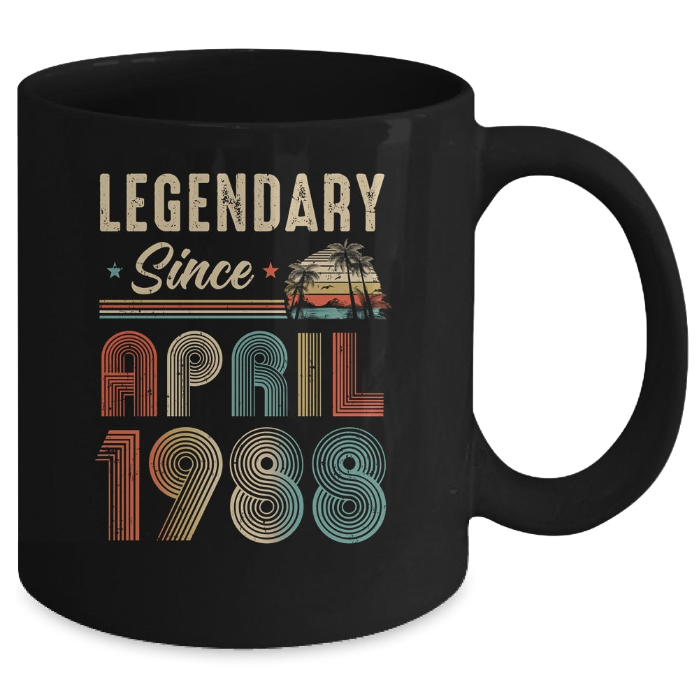35 Years Old Legendary Since April 1988 35th Birthday Mug | siriusteestore