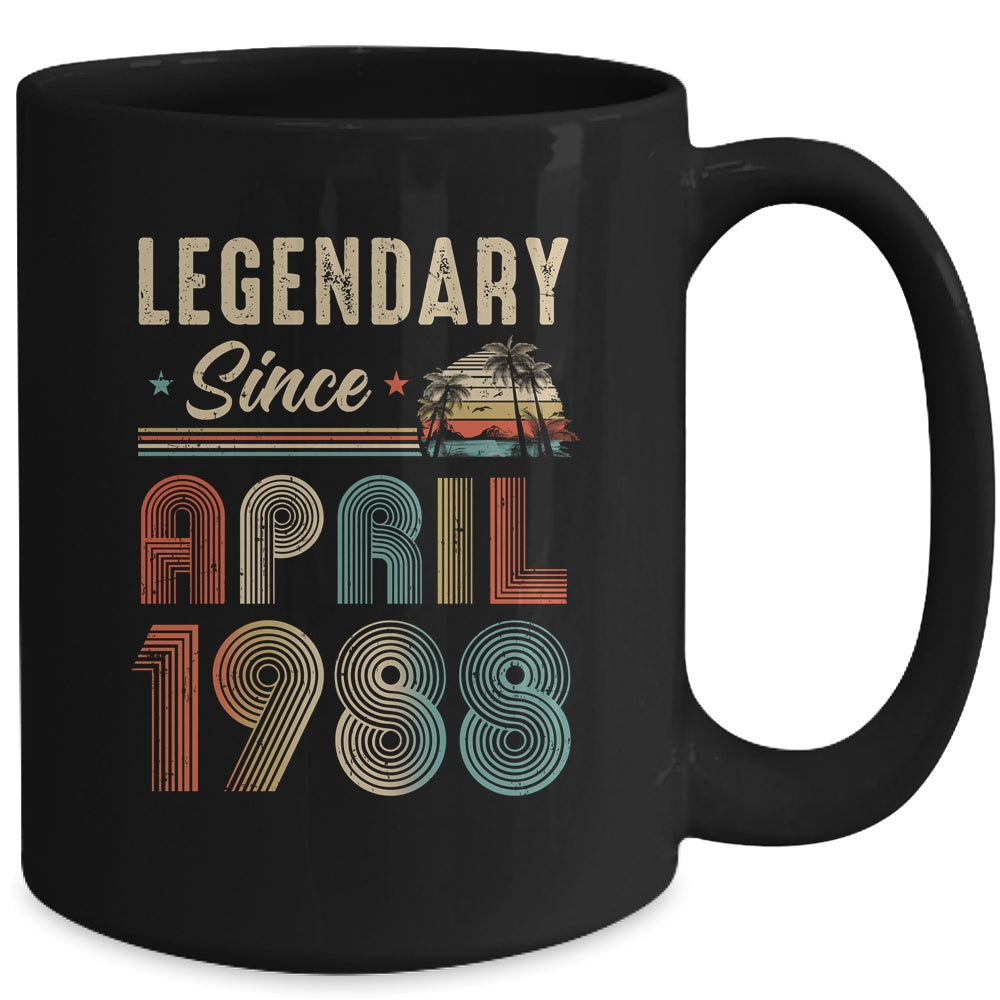 35 Years Old Legendary Since April 1988 35th Birthday Mug | siriusteestore