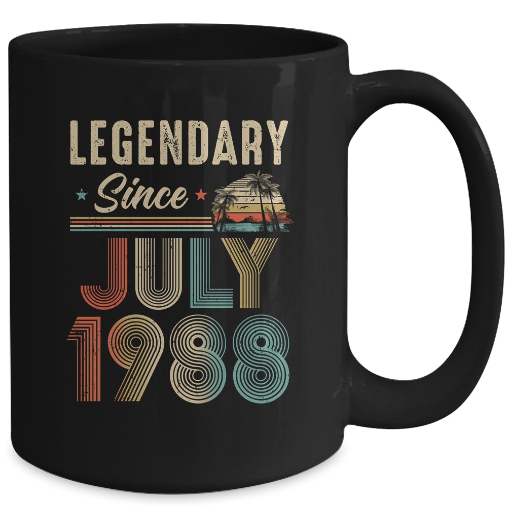 35 Years Old Legendary Since July 1988 35th Birthday Mug | siriusteestore