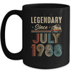 35 Years Old Legendary Since July 1988 35th Birthday Mug | siriusteestore