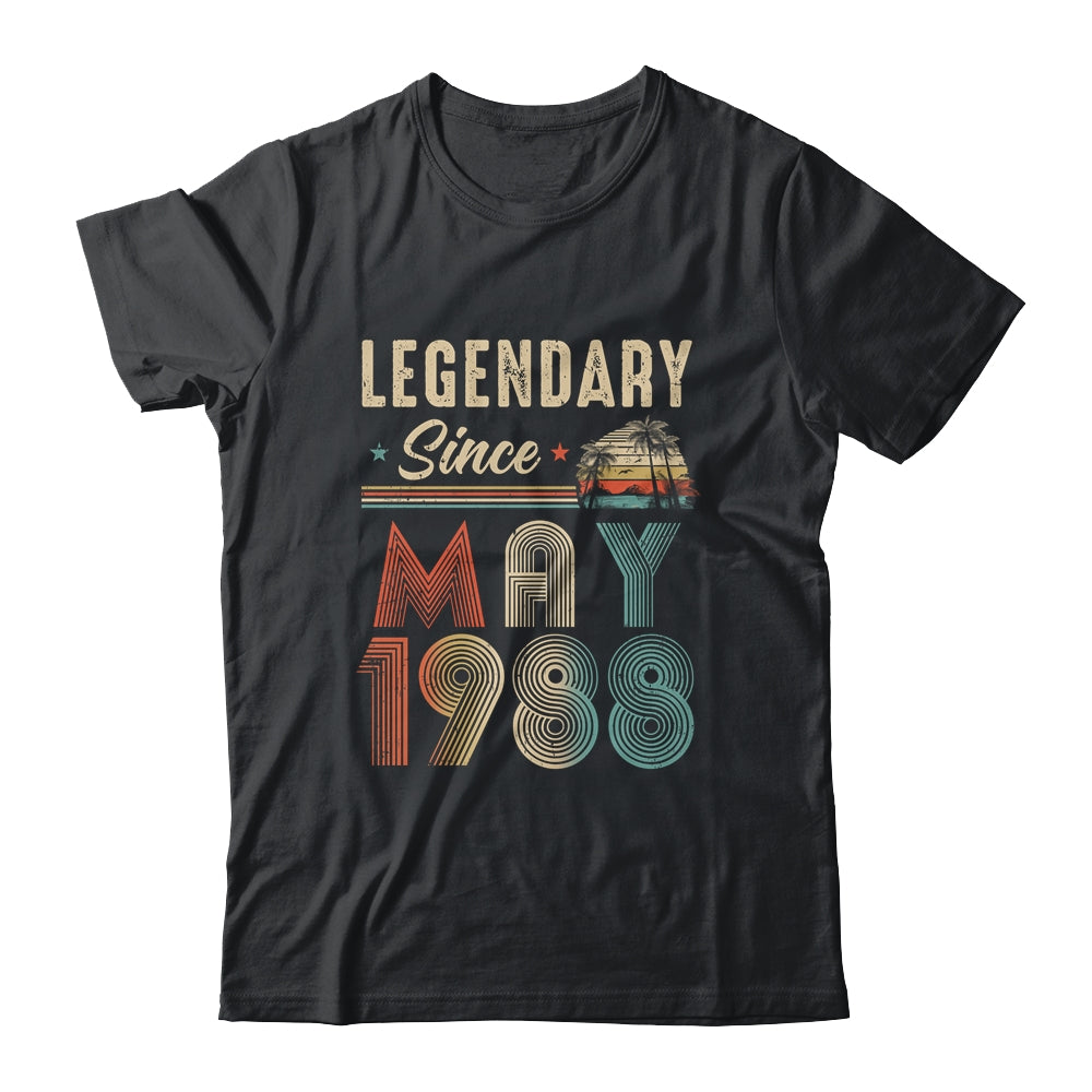 35 Years Old Legendary Since May 1988 35th Birthday Shirt & Hoodie | siriusteestore