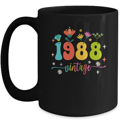 35 Years Old Vintage 1988 35th Birthday Tee Wildflower Mug | siriusteestore