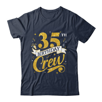 35th Birthday Crew 35th Bday Party Squad Friends Crown Funny Shirt & Tank Top | siriusteestore