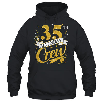 35th Birthday Crew 35th Bday Party Squad Friends Crown Funny Shirt & Tank Top | siriusteestore