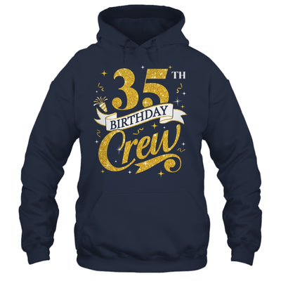 35th Birthday Crew 35th Bday Party Squad Friends Crown Funny Shirt & Tank Top | siriusteestore