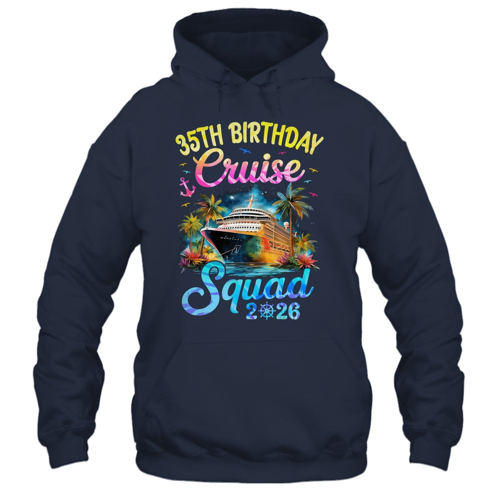 35th Birthday Cruise Squad 2026 Cruising Party Vacation Shirt & Tank Top | siriusteestore