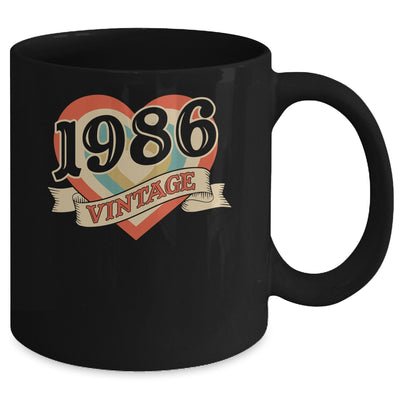 39th Birthday Gifts Classic Retro Heart Vintage 1986 Mug | siriusteestore