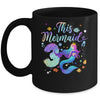 3 Year Old This Mermaid Is 3rd Birthday Girl Daughter Party Mug | siriusteestore