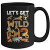 3 Year Old Zoo Birthday Safari Jungle Animal 3rd Bday Mug | siriusteestore