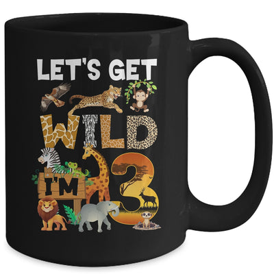 3 Year Old Zoo Birthday Safari Jungle Animal 3rd Bday Mug | siriusteestore