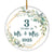 3rd Anniversary Wedding Ornament Married 3 Years As Mr and Mrs For Couples Christmas Husband Wife Wedding Gift Holiday Decoration Christmas Tree Ornament | siriusteestore