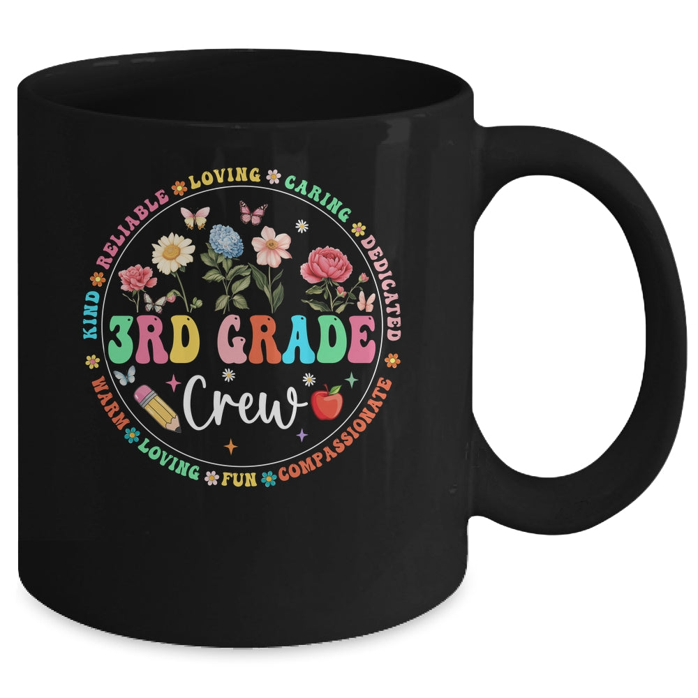 3rd Grade Crew Back To School Kindergarten Teacher Kids Mug | siriusteestore
