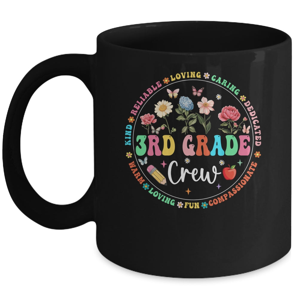 3rd Grade Crew Back To School Kindergarten Teacher Kids Mug | siriusteestore