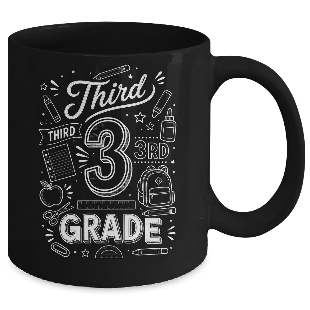 3rd Grade For Boys Back To School First Day Third Grade Mug | siriusteestore
