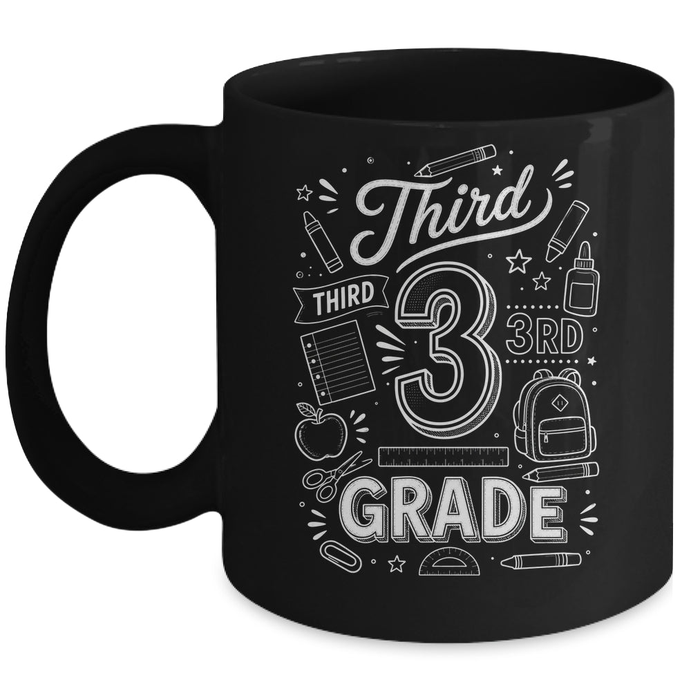 3rd Grade For Boys Back To School First Day Third Grade Mug | siriusteestore
