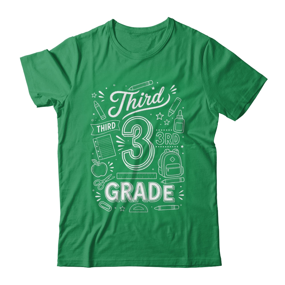 3rd Grade For Boys Back To School First Day Third Grade Shirt & Hoodie | siriusteestore