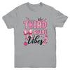 3rd Third Grade Vibes Back To School Coquette Teacher Girl Youth Shirt | siriusteestore